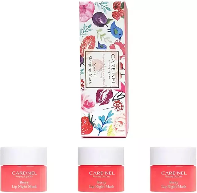 CARENEL Lip Sleeping Mask 5g (Berry 3Set) - Lip gloss Cream - Overnight Treatments Lip Balm