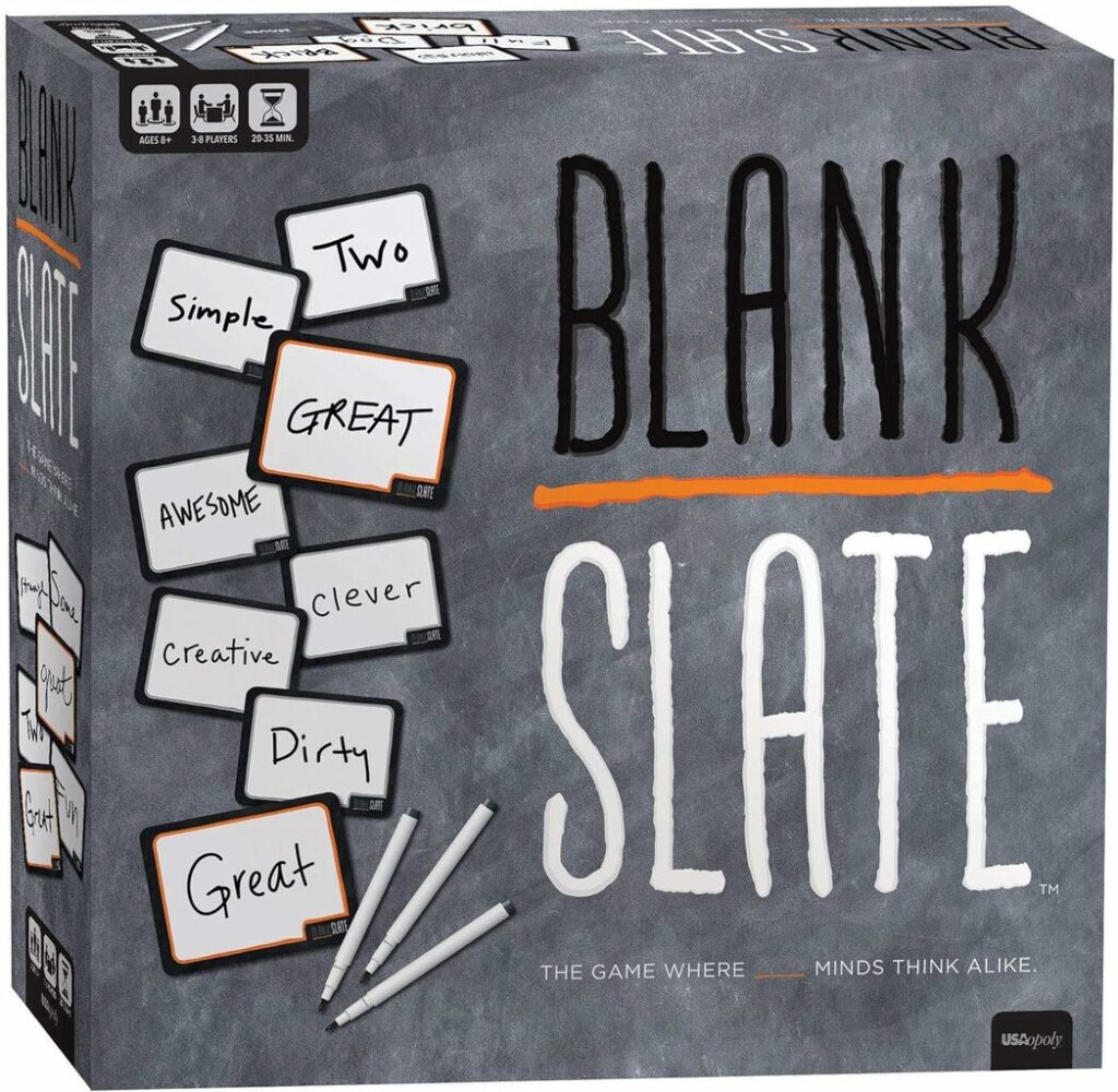 blankslate, party game, christmas gift, family games, date night, game night, adult game, kid game