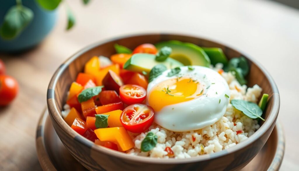 Cauliflower Rice Breakfast Bowl