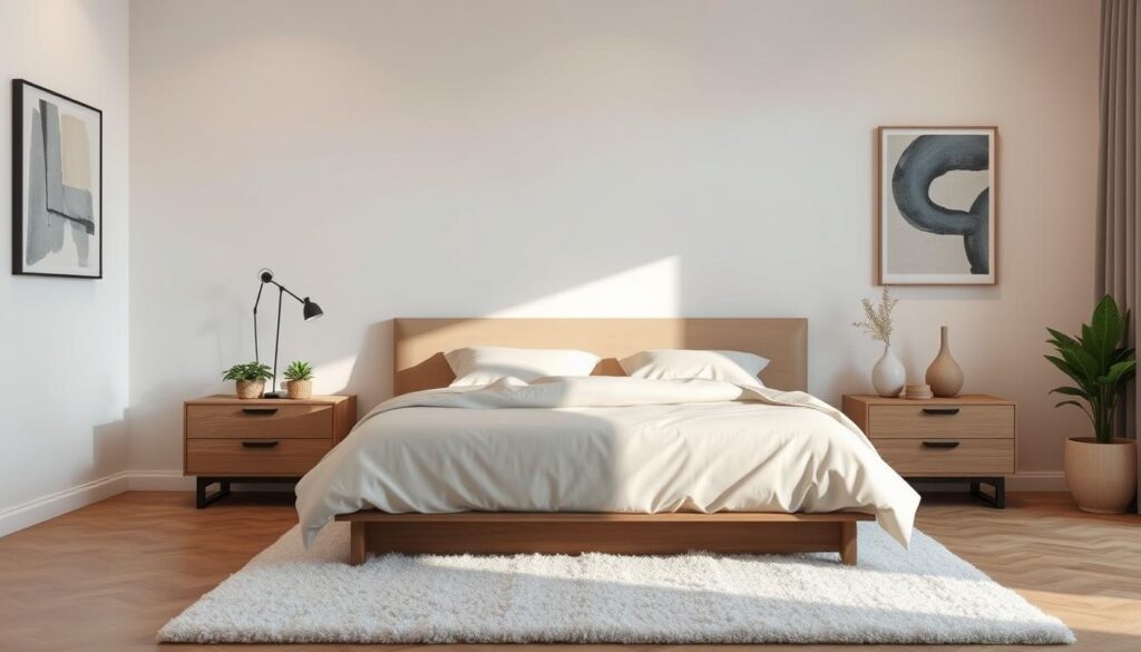 Modern Neutral Bedroom Furniture Styling