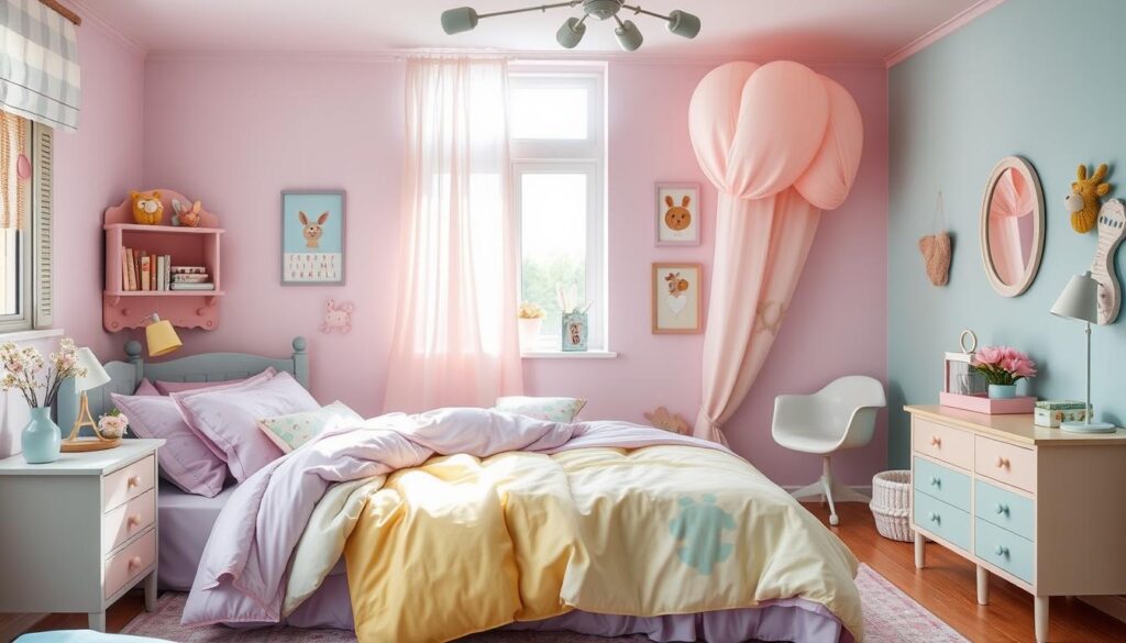 Young Girl Bedroom Color Palette Design