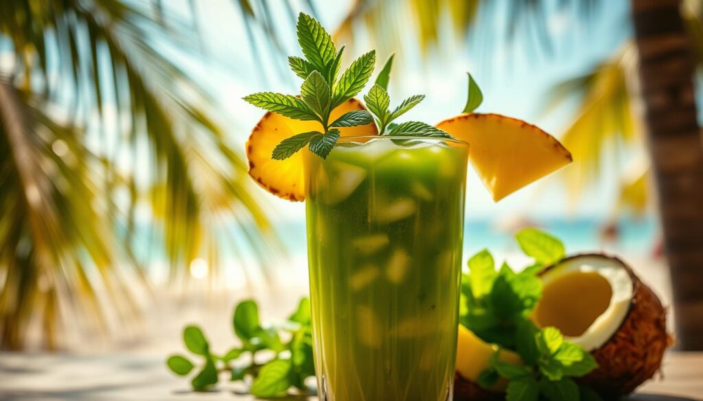 Tropical Green Juice for Weight Loss