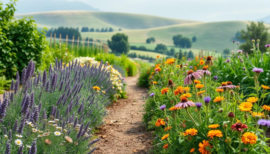 Companion Planting in Medicinal Herbal Garden