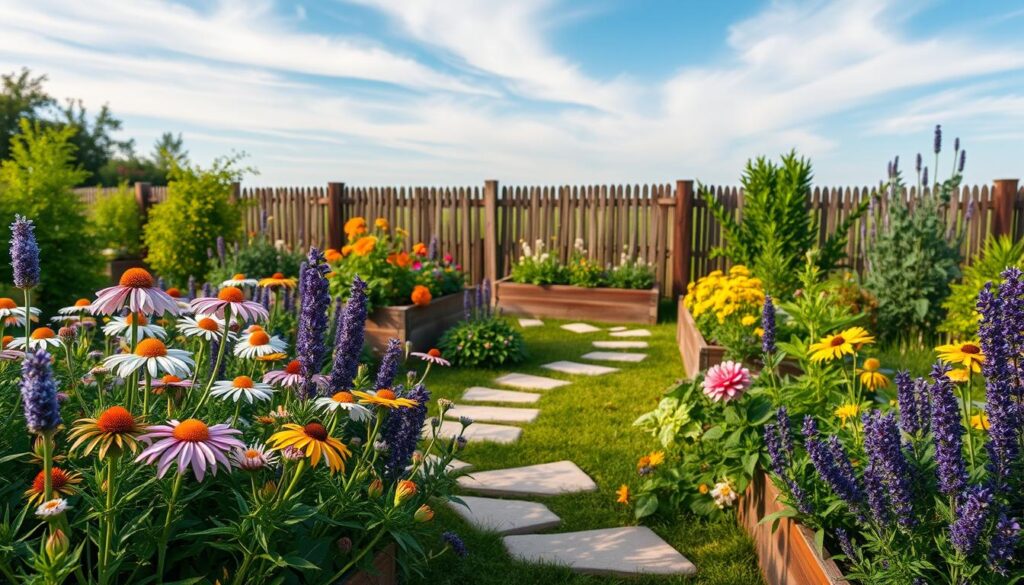 Medicinal Flower Garden Design